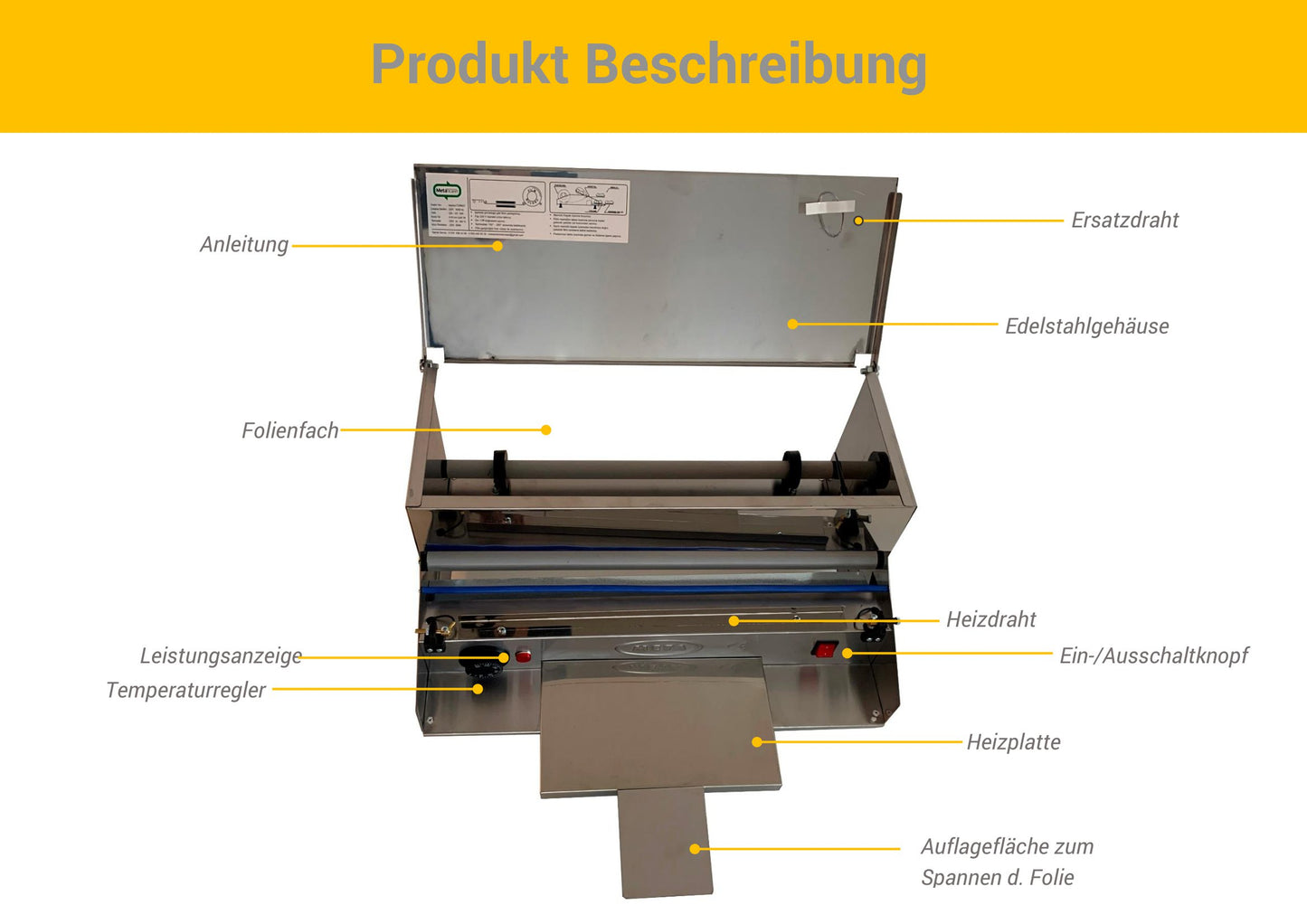 Verpackungsmaschine für Lebensmittel in Metzgereien, Supermärkte, Restaurants...