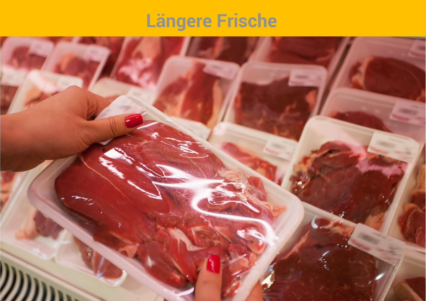 Verpackungsmaschine für Lebensmittel in Metzgereien, Supermärkte, Restaurants...
